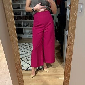 Zara Fuchsia Wide Leg Pants